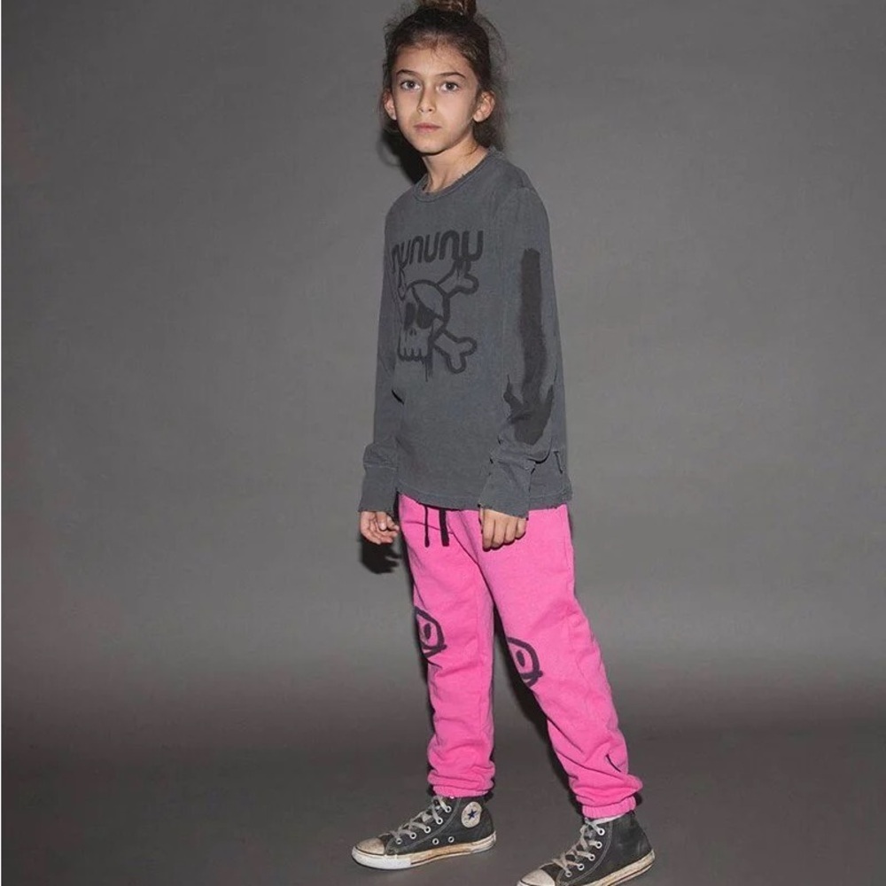 nununu Sprayed Smile Sweatpant Joggers sz 5-6 - Picture 3 of 8
